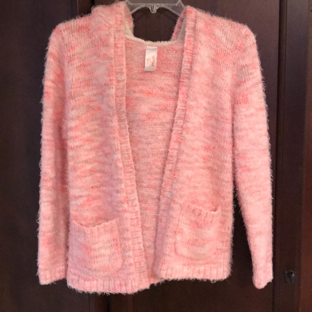 Cat & Jack Pink Fuzzy Kids Sweater